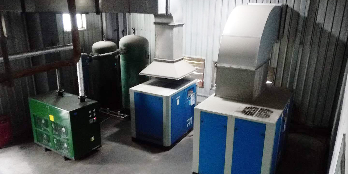上海某自动化精密仪表公司使用斯可络空压机进行气共享节能改造